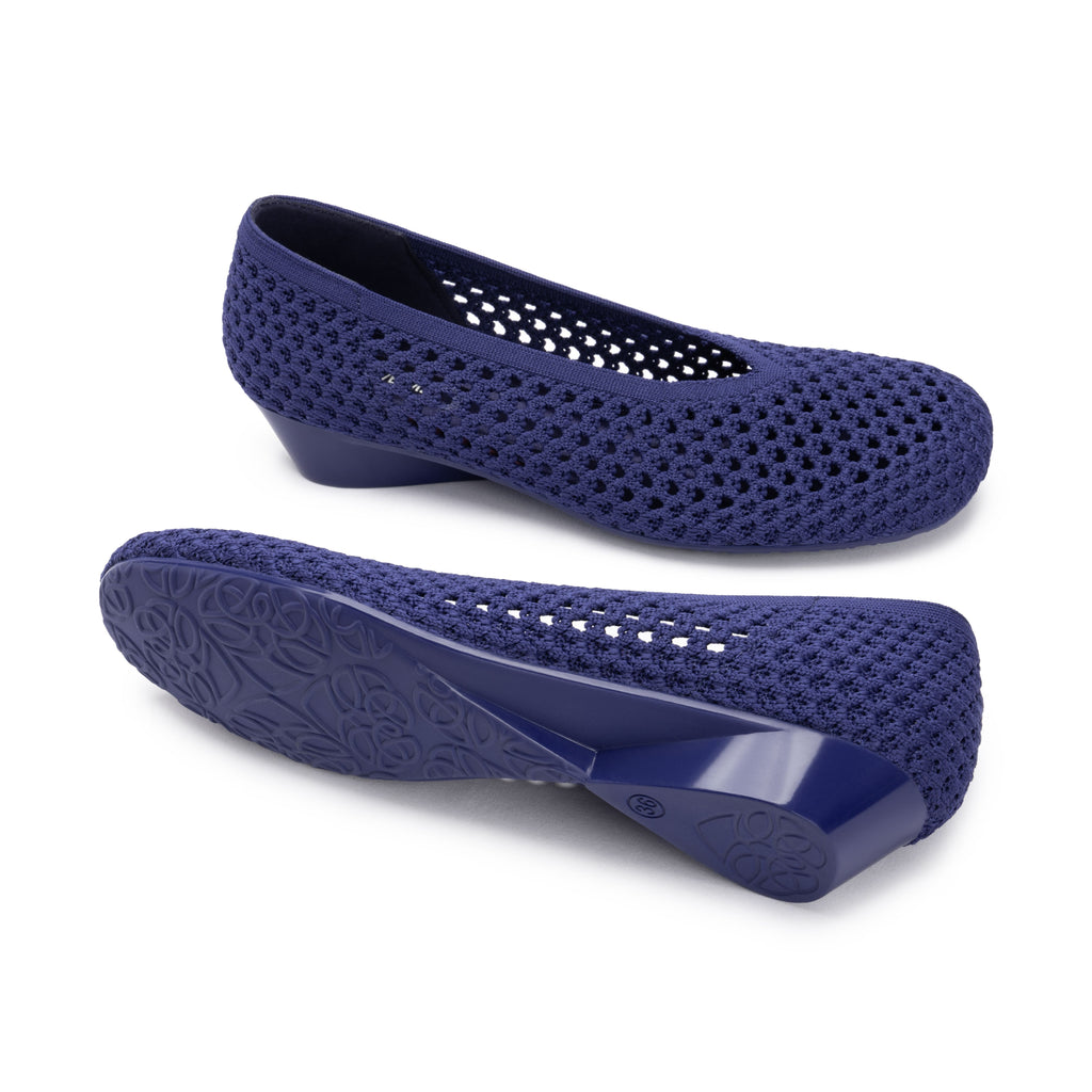 Heart Knit Slip-On Basic Ballet Flat