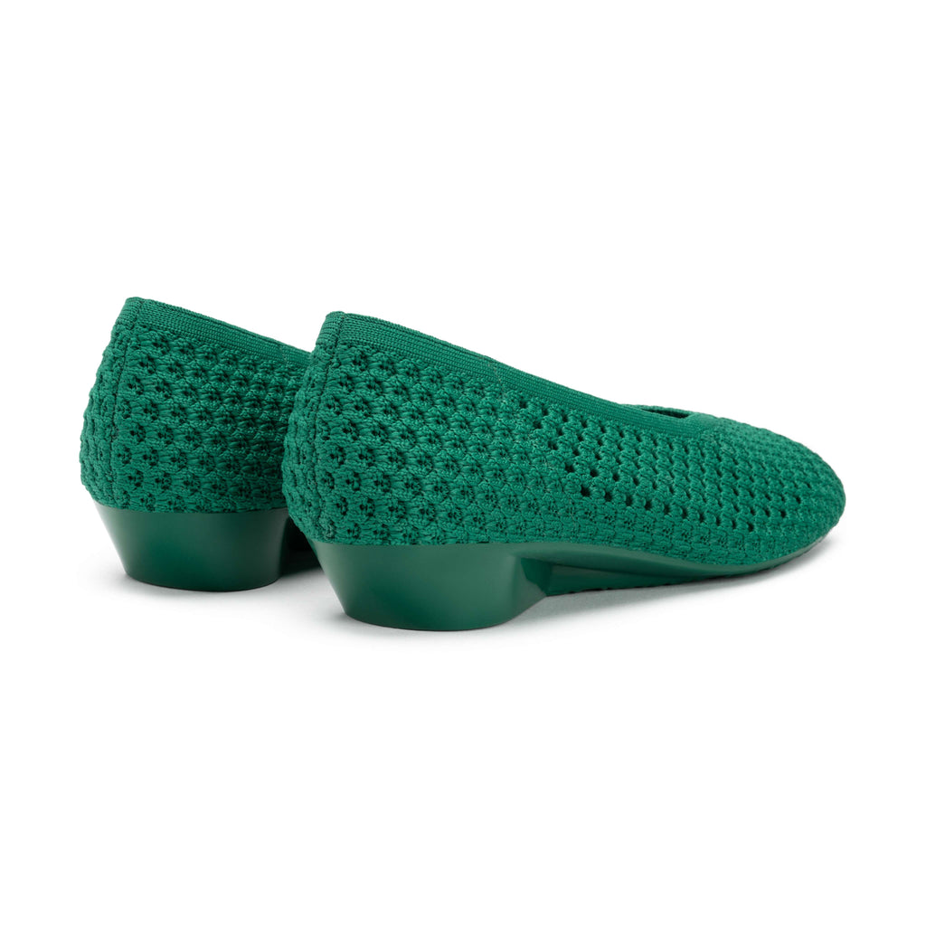 Heart Knit Slip-On Basic Ballet Flat