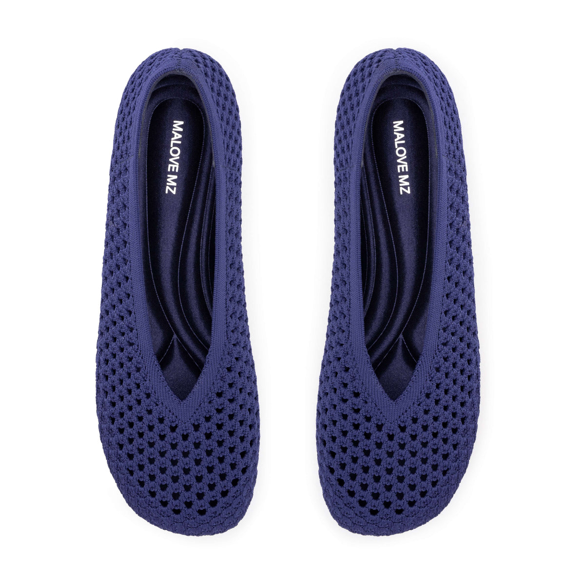 Heart Knit Slip-On Basic Ballet Flat