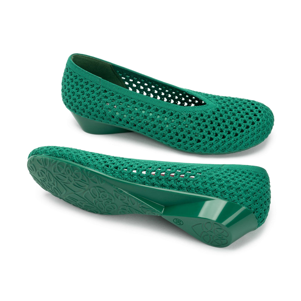 Heart Knit Slip-On Basic Ballet Flat