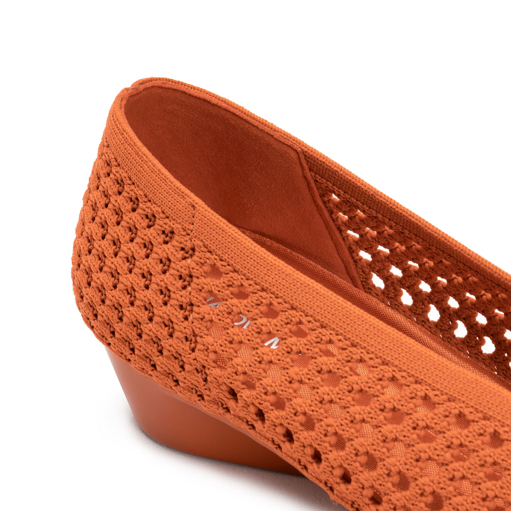 Heart Knit Slip-On Basic Ballet Flat