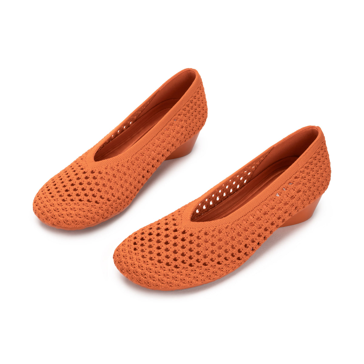 Heart Knit Slip-On Basic Ballet Flat