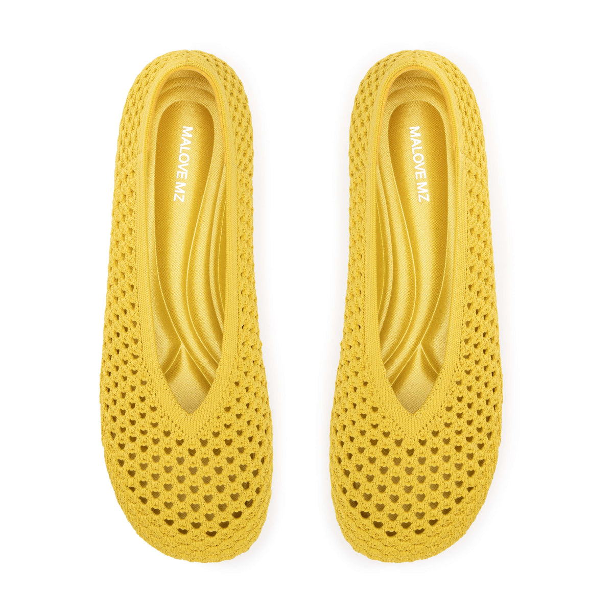 Heart Knit Slip-On Basic Ballet Flat