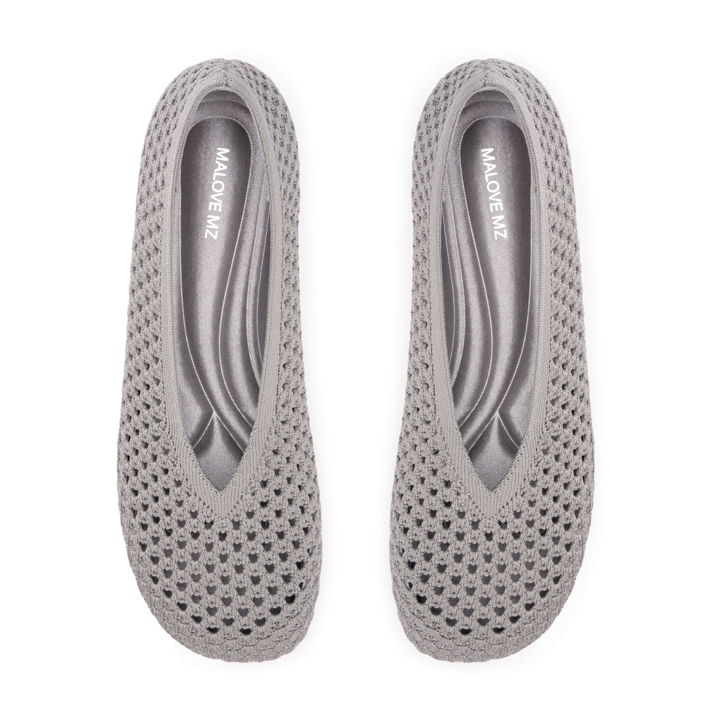 Heart Knit Slip-On Basic Ballet Flat