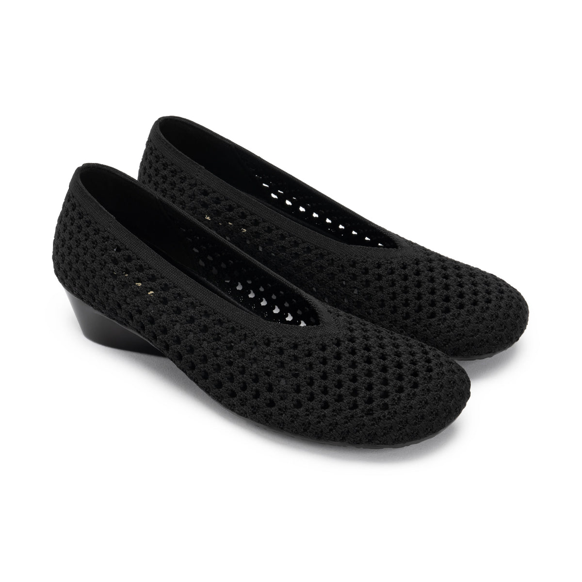 Heart Knit Slip-On Basic Ballet Flat