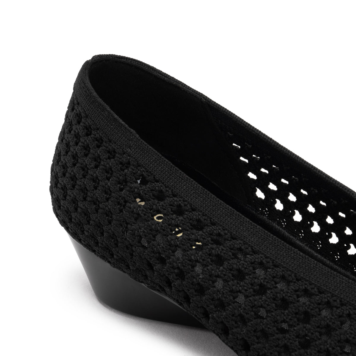 Heart Knit Slip-On Basic Ballet Flat