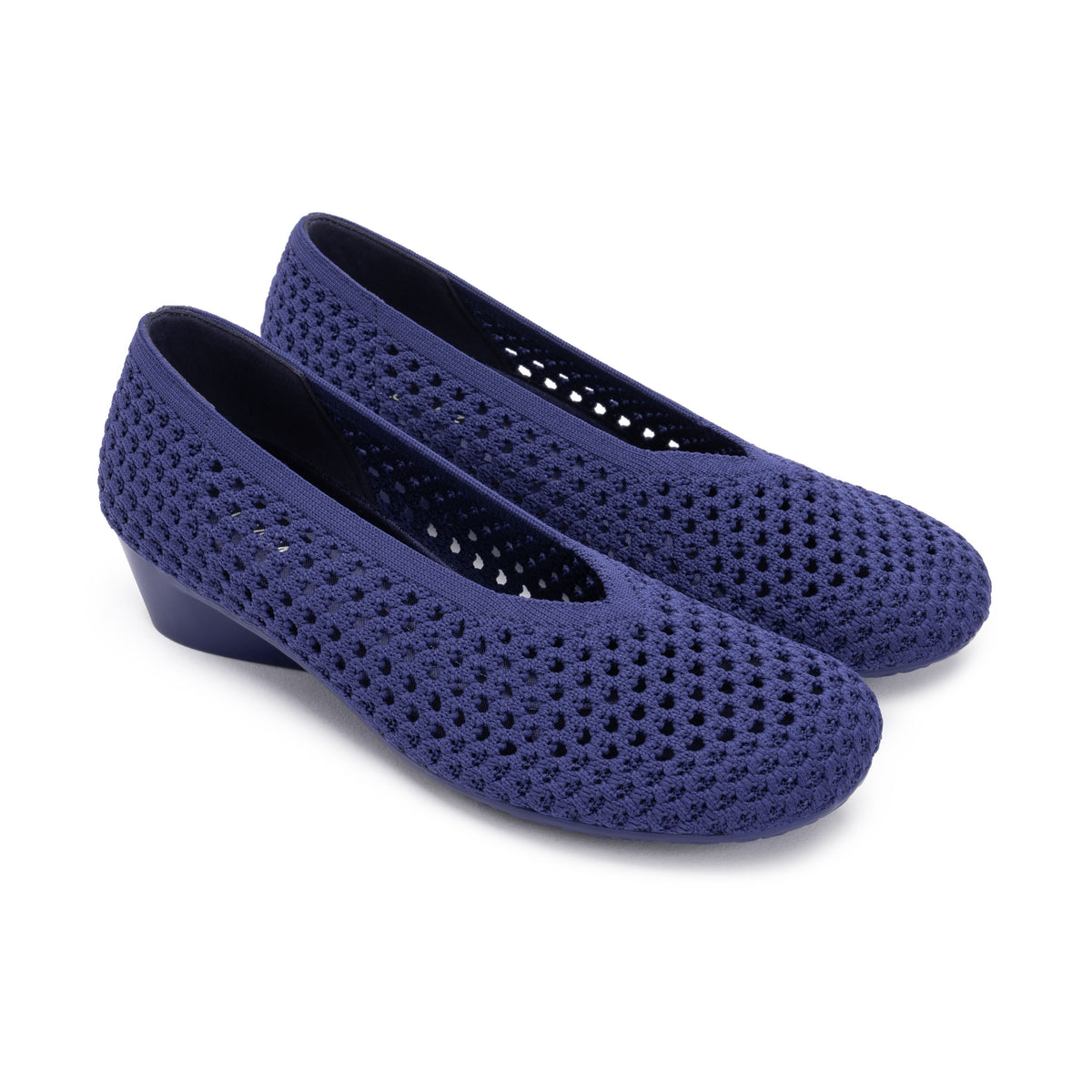 Heart Knit Slip-On Basic Ballet Flat